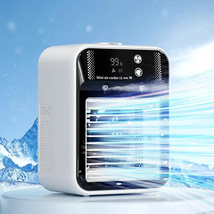 Spray humidifying mini portable air conditioner fan Top Shelf Find