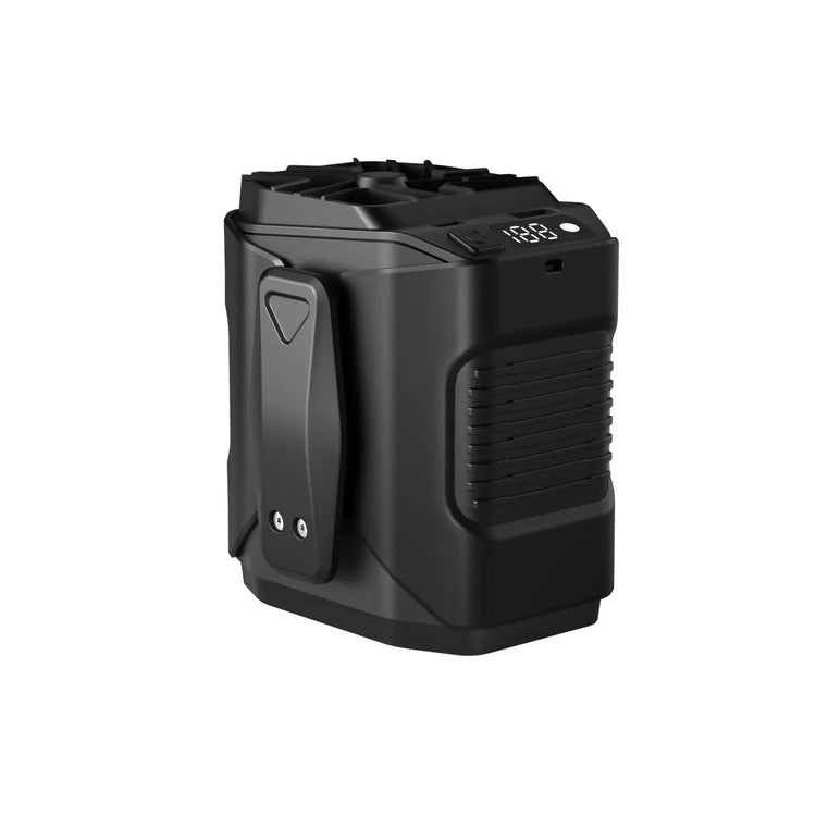 Portable USB Rechargeable Waist Hanging Fan with 3600mAh/6000mAh Battery LED Light for Camping Travel Lightweight Compact Design High-Speed Cooling ABS Plastic Shell 6 Fan Blades Button-Controlled Top Shelf Find