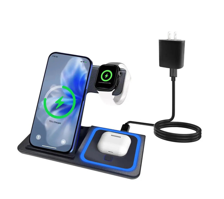 Multi-Functional Magnetic Folding Three-In-One Wireless Charger Top Shelf Find