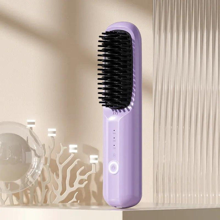 USB Rechargeable Ceramic Hair Straightener Comb Top Shelf Find
