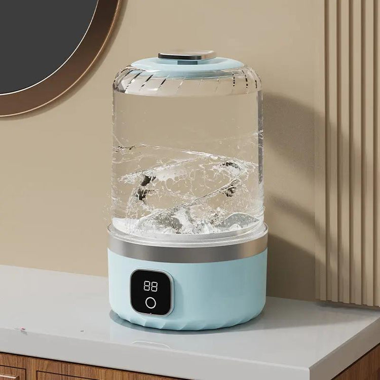 Portable Mini Folding Washing Machine with Blue Light Sterilization Top Shelf Find