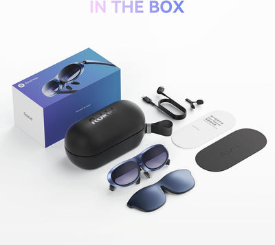 AR Joy Pack AR Glasses, Smart Glasses Max with Station, 360" Micro-Oled Display, Google Play, Media Streaming, HDCP Support & Cloud Gaming, Console, Android, Ios, Windows Compatible