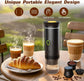 Portable Espresso Machine for Hiking Smart Display, 20 bar Mini Travel Coffee maker, Expresso Coffee Machines with USB-C,3-in-1 Car Coffee Maker Self-Heating, Ground Coffee & Capsule(Ns&DG)
