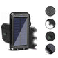 Outdoor solar charging backpack with LED lighting and waterproof mobile power bank