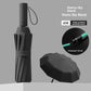 Automatic Windproof Black-Coated Umbrella with 24 Ribs