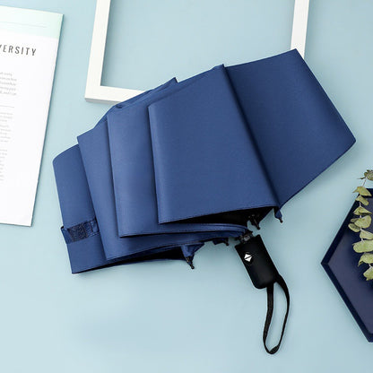 Automatic Windproof Black-Coated Umbrella with 24 Ribs