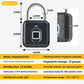 Fingerprint Padlock SY12-13 Electronic Padlock with Fingerprint Password & App Control IP65 Waterproof Anti-Rust Zinc Alloy Material for Doors Drawers Cabinets