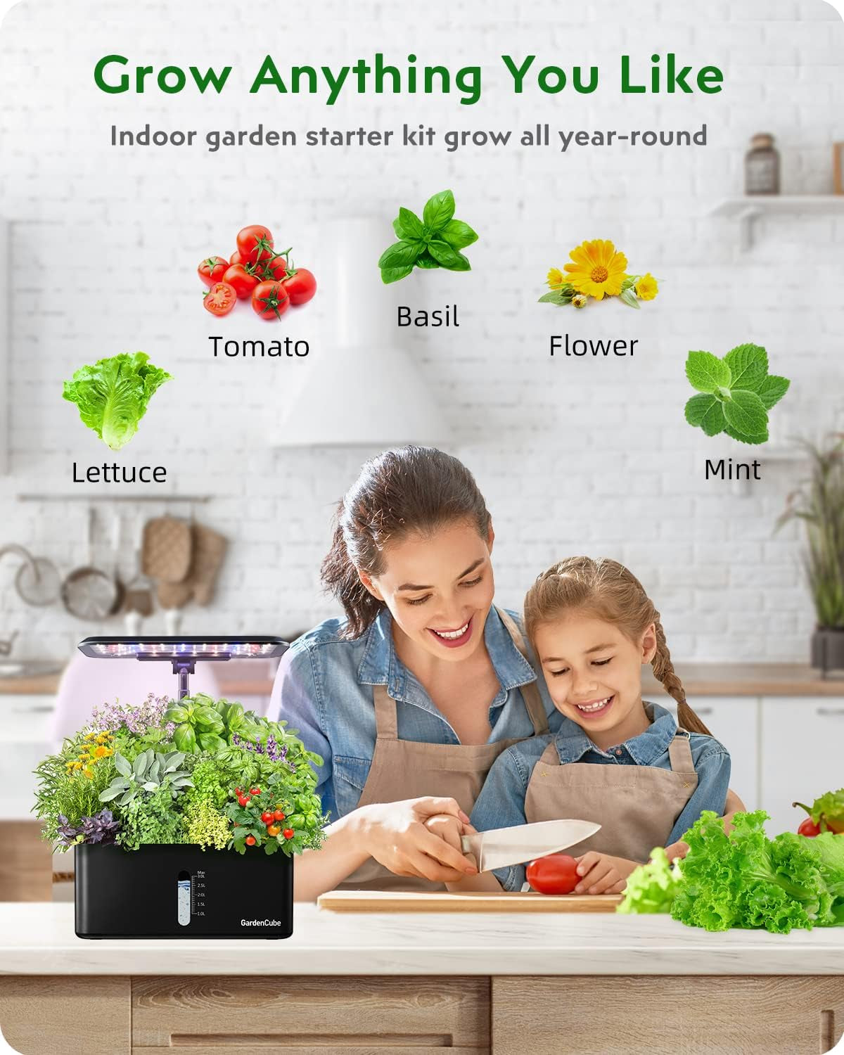 166Pcs Hydroponic Pods Kit: Grow Anything Kit with 40 Grow Sponges, 40 Grow Baskets, 40 Grow Domes, 40 Pod Labels, 6 A&B Plant Food - Compatible with Hydroponics Supplies from All Brands