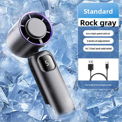 Semiconductor cooling handheld fan