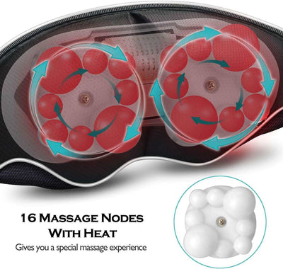 Christmas Gifts for Women & Men, Shiatsu Neck and Shoulder Massager with Heat Deep Tissue Kneading Sports Recovery Massagers for Back, Foot, Relaxation Gifts for Wife, Husband, Him, Her