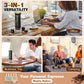 Portable Espresso Machine for Hiking Smart Display, 20 bar Mini Travel Coffee maker, Expresso Coffee Machines with USB-C,3-in-1 Car Coffee Maker Self-Heating, Ground Coffee & Capsule(Ns&DG)