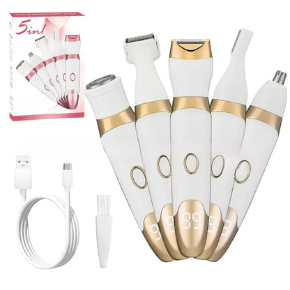 Four-in-One USB Rechargeable Electric Shaver Top Shelf Find