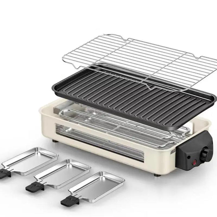 Multi-Functional Split Electric Grill Pan Smokeless Barbecue Oven Top Shelf Find