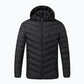 Smart Heating Technology USB-Powered Electric Heating System Fitted Long Sleeve Hooded Cardigan Loose Fit Zipper Winter Jacket with Adjustable Temperature Control