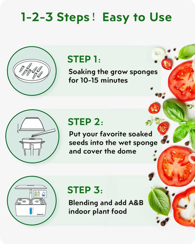 166Pcs Hydroponic Pods Kit: Grow Anything Kit with 40 Grow Sponges, 40 Grow Baskets, 40 Grow Domes, 40 Pod Labels, 6 A&B Plant Food - Compatible with Hydroponics Supplies from All Brands