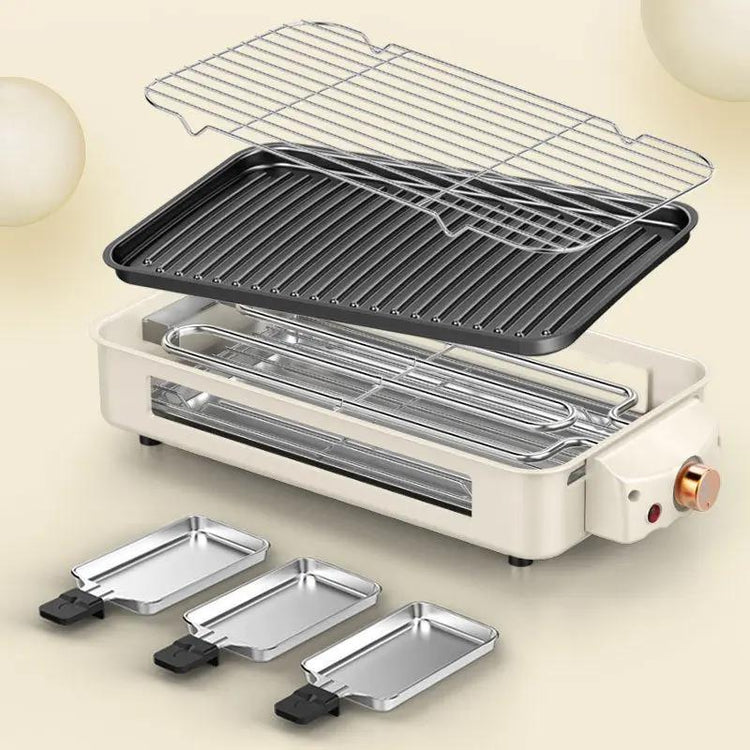 Multi-Functional Split Electric Grill Pan Smokeless Barbecue Oven Top Shelf Find