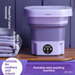 Portable Mini Folding Washing Machine with Blue Light Sterilization