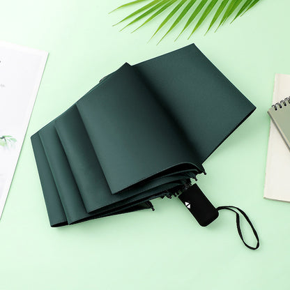 Automatic Windproof Black-Coated Umbrella with 24 Ribs