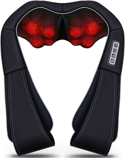 Christmas Gifts for Women & Men, Shiatsu Neck and Shoulder Massager with Heat Deep Tissue Kneading Sports Recovery Massagers for Back, Foot, Relaxation Gifts for Wife, Husband, Him, Her