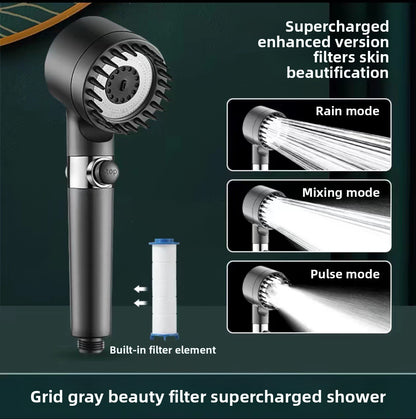 Shower head with water heater