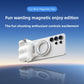 Mobile phone photography magnetic assist holder