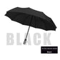 Automatic Windproof Black-Coated Umbrella with 24 Ribs