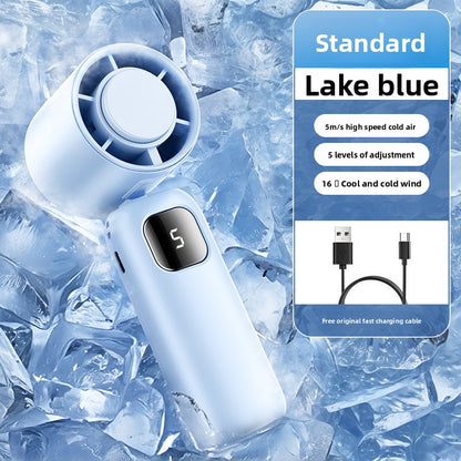 Semiconductor cooling handheld fan