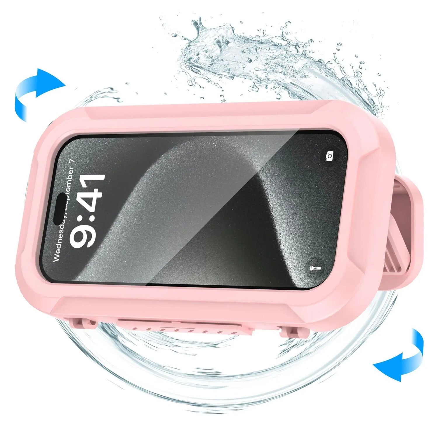 Waterproof Phone Holder Adjustable Detachable Peach Pink Plastic Mount Stand for Smartphone Cellphone Touch Screen Compatible No Drilling Needed 360-Degree Rotation Top Shelf Find
