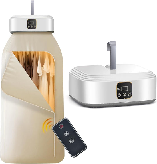 Travel Portable Dryer Foldable Household Compact PTC Heating Smart Drying Remote Control Energy Efficient for Home Dormitory Baby Clothes