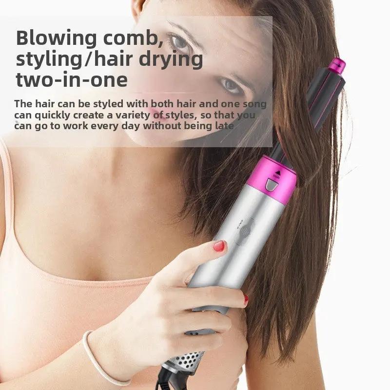 Five-in-One Curling Iron with Negative Ion Technology 1000W 110V/220V Adjustable Settings Ceramic Heating Element Gift Box Plug Top Shelf Find
