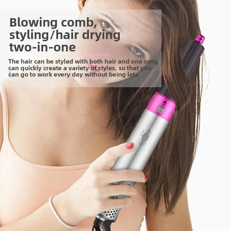 Five-in-One Curling Iron with Negative Ion Technology 1000W 110V/220V Adjustable Settings Ceramic Heating Element Gift Box Plug Top Shelf Find