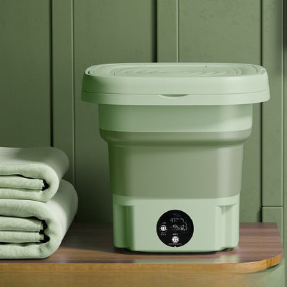 Portable Mini Folding Washing Machine with Blue Light Sterilization