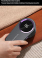 Smart Digital Display Hair Ball Trimmer Rechargeable USB Cordless Fabric Lint Remover in White or Grey Compact Lightweight Design with Clear Battery Level Display Top Shelf Find