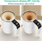 Intelligent Temperature Measurement Magnetic Automatic Stirring Cup JB-01 380ml Portable Coffee Protein Shake Mug with 200mAh Battery USB Charging Cable Included Smart Temperature Control & Magnetic Stirring Technology