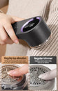 Smart Digital Display Hair Ball Trimmer Rechargeable USB Cordless Fabric Lint Remover in White or Grey Compact Lightweight Design with Clear Battery Level Display Top Shelf Find