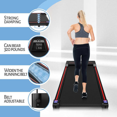 Walking Pad,Under Desk Treadmills for Home,320 Lbs Capacity,3 in 1 Portable Treadmill Walking