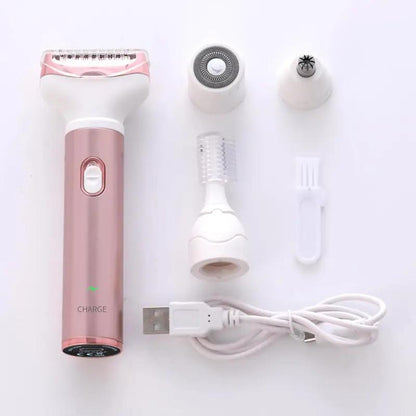 Four-in-One USB Rechargeable Electric Shaver Top Shelf Find