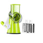 Multi-functional vegetable cutter, hand-cranked rotating grater