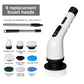 Multifunctional Electric Cleaning Brush Set - 9-in-1 Cordless with Rotatable Brush Heads for Bathroom Kitchen Windows Toilet - Rechargeable Dual Power Supply - Compact Household Cleaning Tool