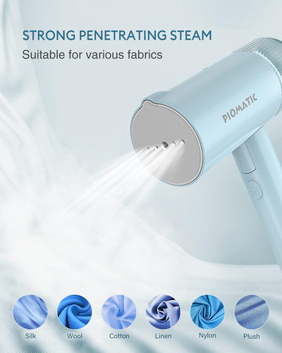 Steamer for Clothes, Foldable Handheld Clothing Wrinkles Remover for Garments with Thermostatic Ceramic Plate, 30-Second Fast Heat-Up, Portable Mini Steamer Iron for 120V Countries