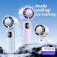 Semiconductor cooling handheld fan