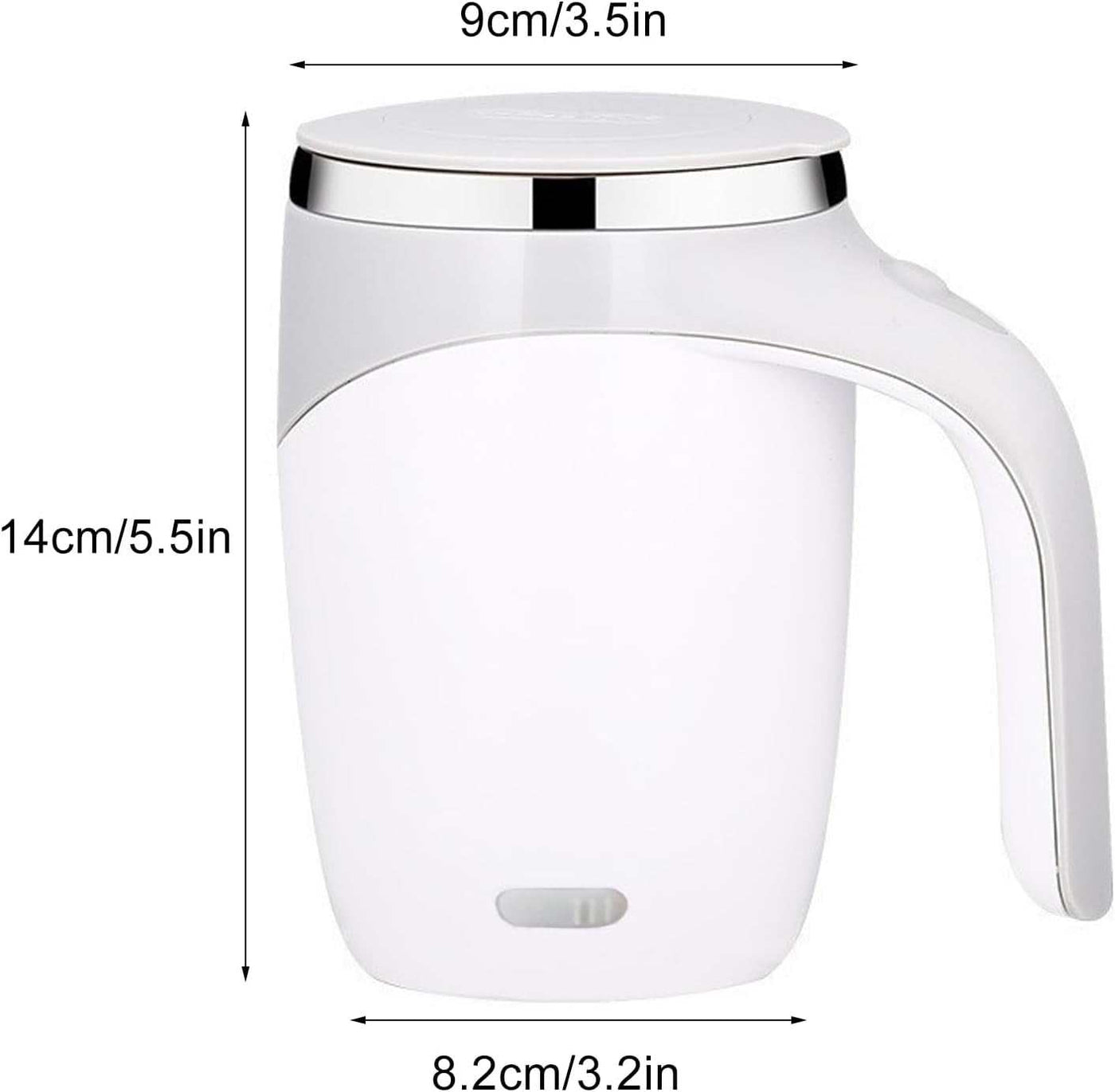 Self Stirring Coffee Mug, Automatic Magnetic Stirring Cup, Self Stirring Mug with Lid, Rechargeable Electric Speed Mixing Cup, for Milk Tea Office Travel Home Coffee(#1)