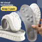 Comfortable Shock-Absorbing Anti-Odor Shoe Insoles Soft 4D Cloud Technology for All Seasons Sports & Daily Wear