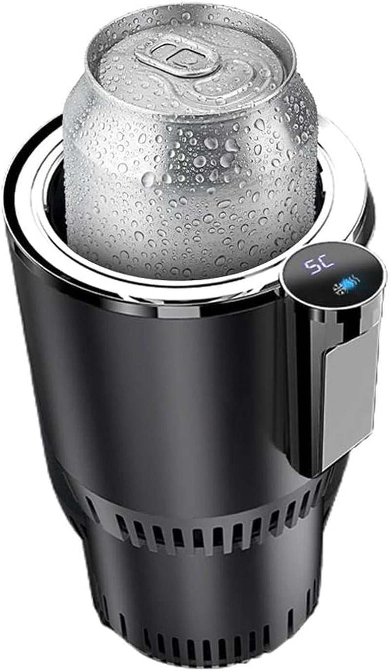 Smart Cup, 2 in 1 Car Drink Cooler Warmer, Car Cup Cooler Warmer, Personal Thermoelectric Cooling Cup, Mug Holder with Cooling and Heating Functions, Car Cooler Cup (Black)