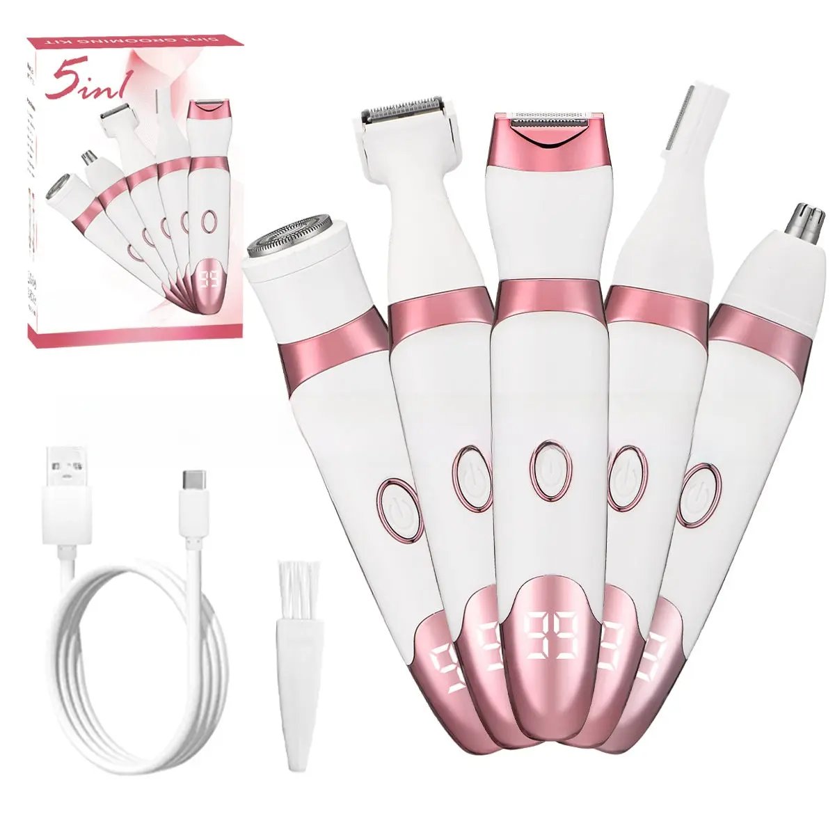 Four-in-One USB Rechargeable Electric Shaver Top Shelf Find