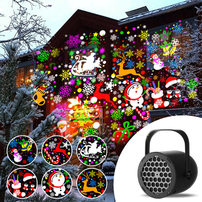 Christmas Projection Snowflake LED Decoration Light USB Powered Energy Efficient Plastic Material Non Smart Control Hanging Festive Projection Light