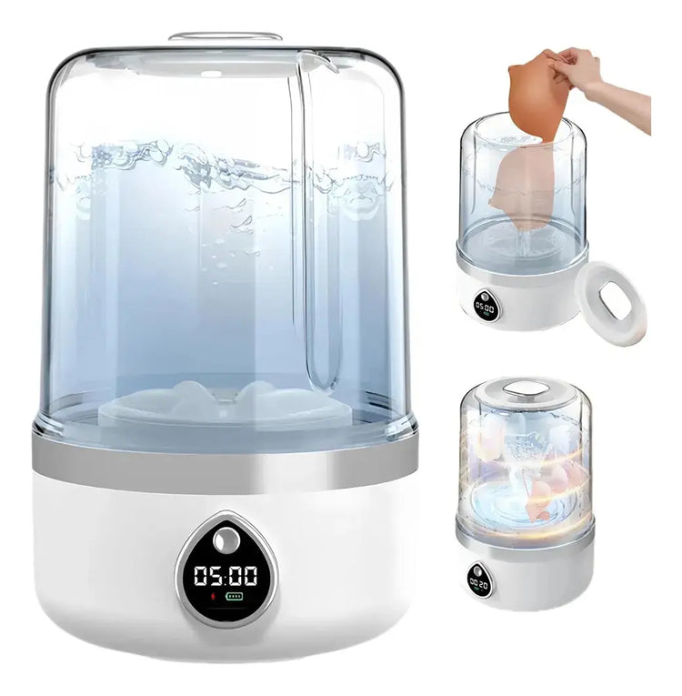 Portable Washing Machine Wireless Mini Washer for Socks Underwear Baby Clothes Compact USB Powered Fully Automatic Waterproof Travel Camping White Top Shelf Find