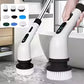 Multifunctional Electric Cleaning Brush Set - 9-in-1 Cordless with Rotatable Brush Heads for Bathroom Kitchen Windows Toilet - Rechargeable Dual Power Supply - Compact Household Cleaning Tool