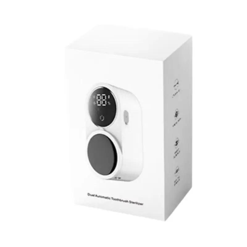 Toothbrush Disinfection Box UV Sterilization Double Wall-mounted Toothbrush Disinfector Top Shelf Find