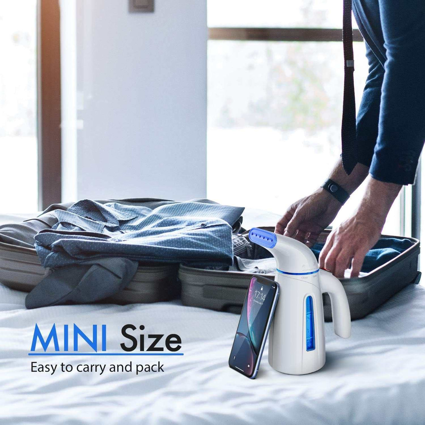 Handheld Clothes Steamer - 240ml Portable Travel Steamer for Garments (120V Only)